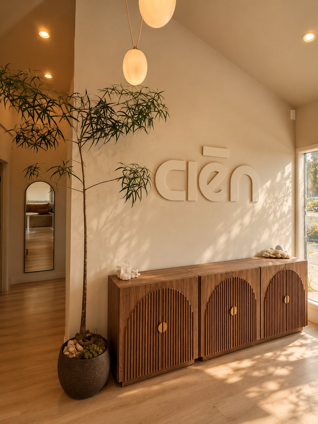 The ciēn entry wall